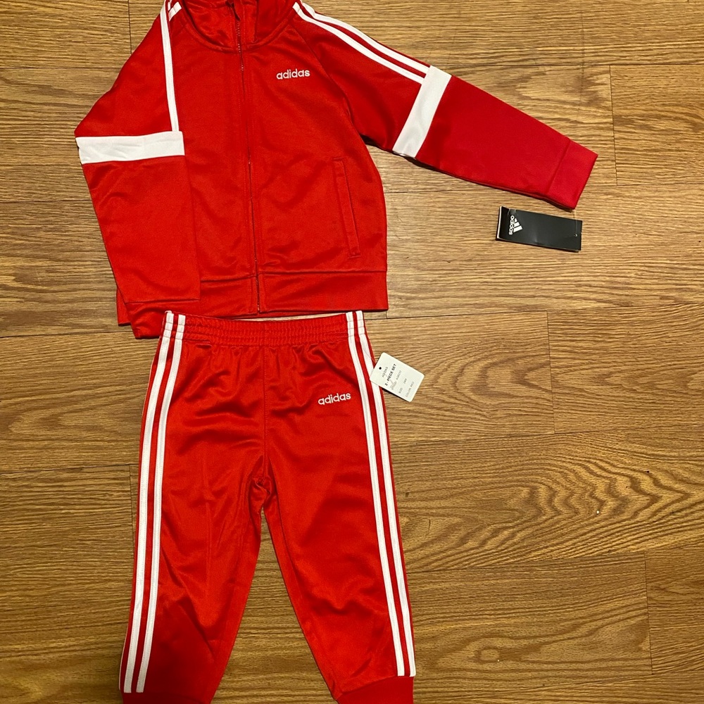 24 months Adidas red set